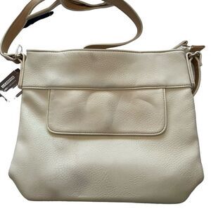 CREAM MEDIUM CROSS BODY BAG